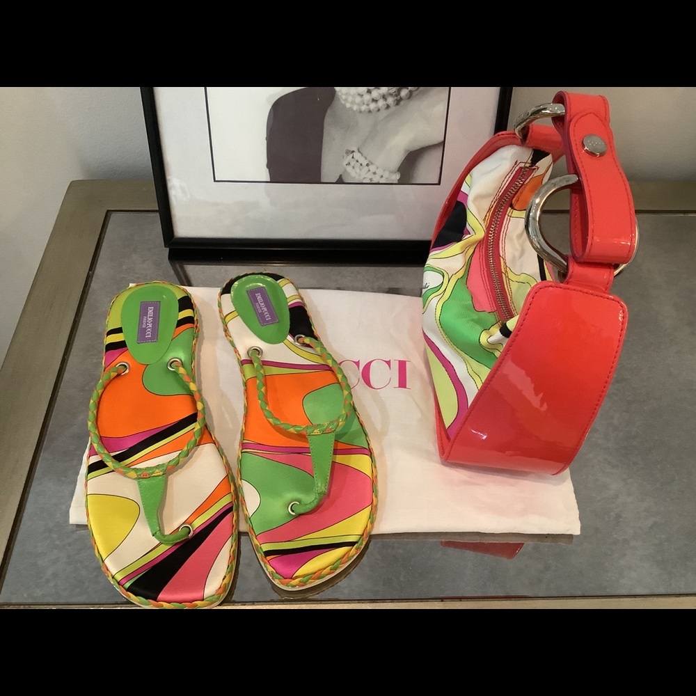 Vintage Pucci Bag and flat sandal